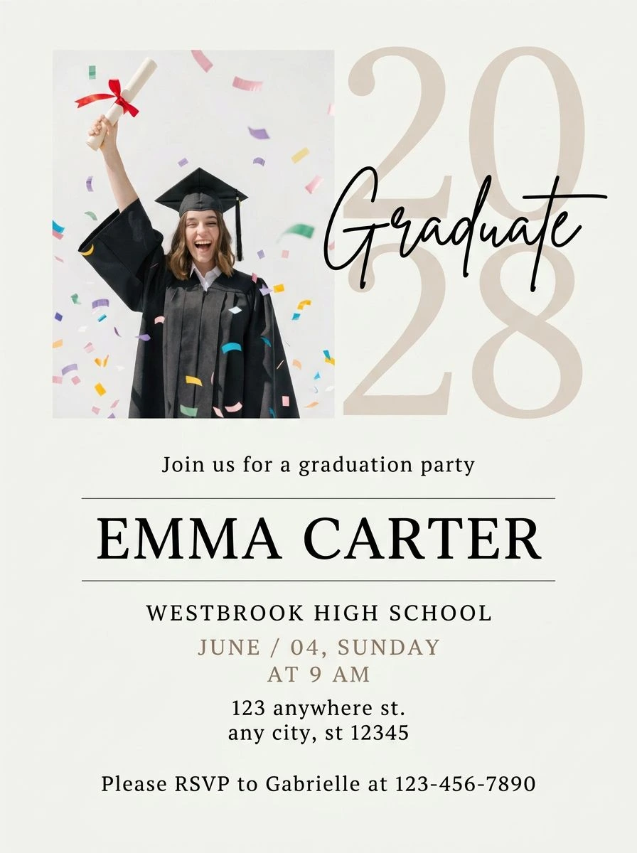 Invitation made in the Marketing Studio