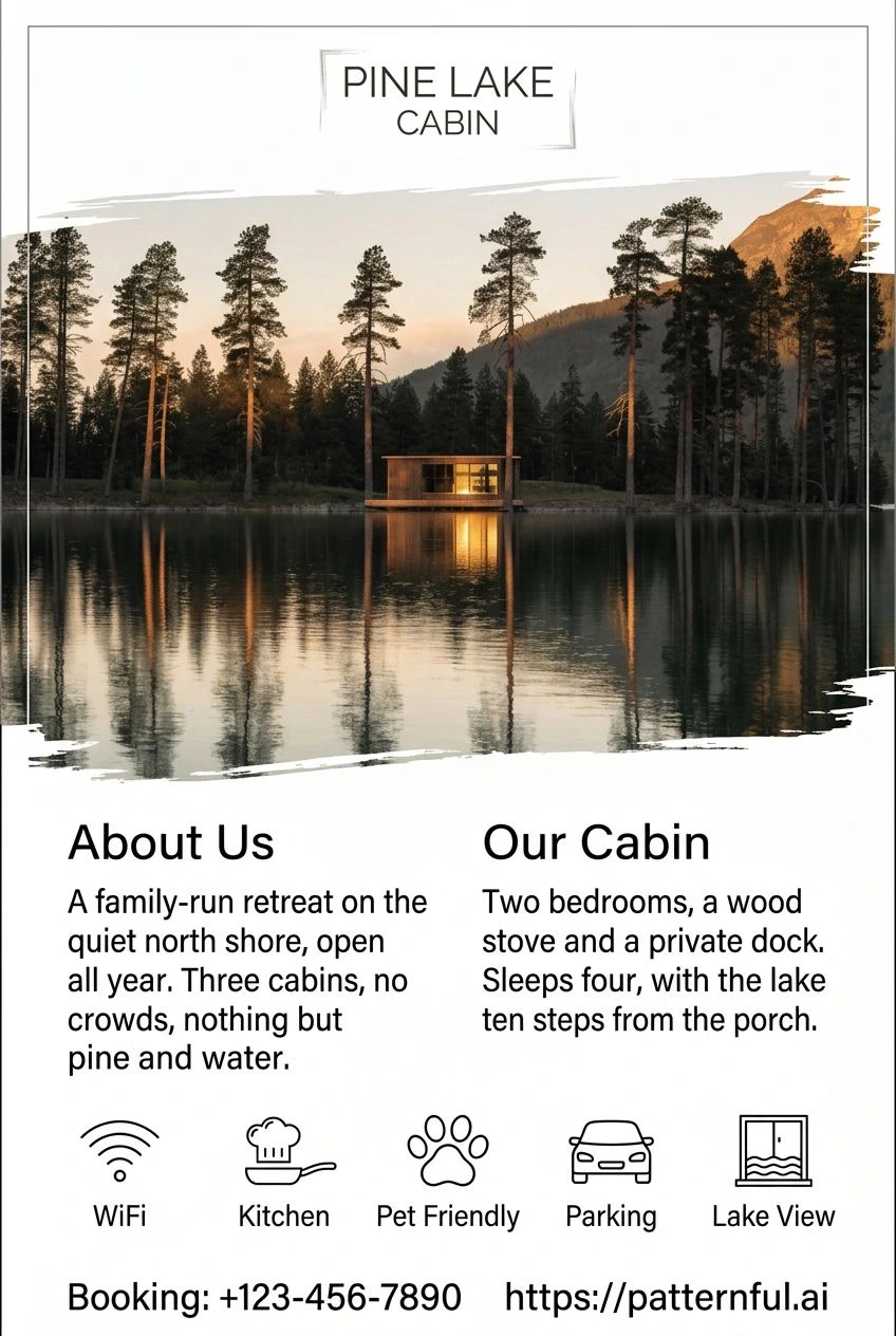 Poster made in the Marketing Studio