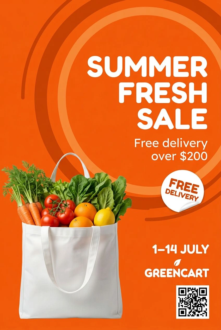 Poster made in the Marketing Studio