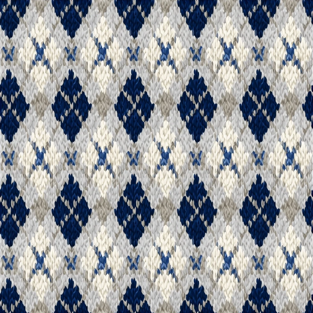 Argyle Diamond Sweater Seamless Pattern
