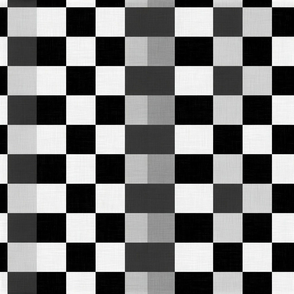 Black and White Checkerboard Seamless Pattern