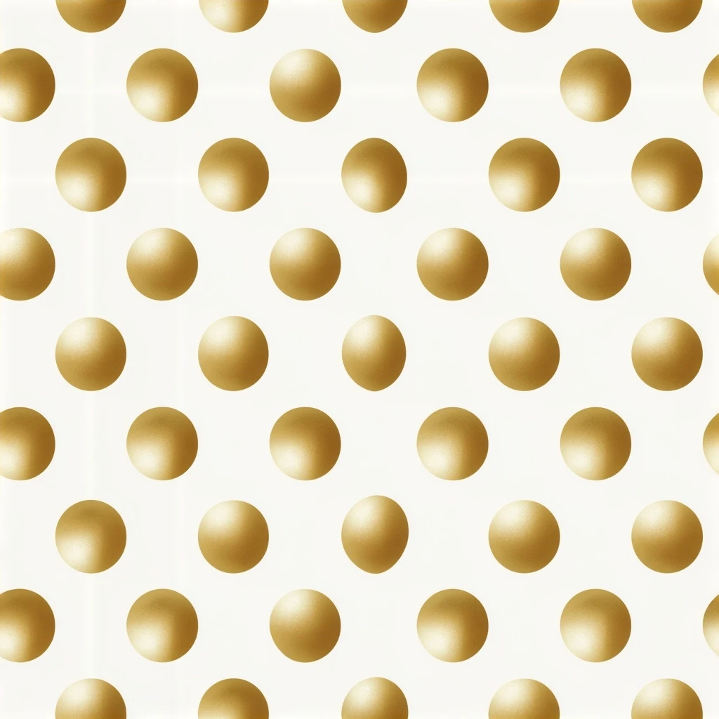 Champagne Gold Polka Dot Seamless Pattern