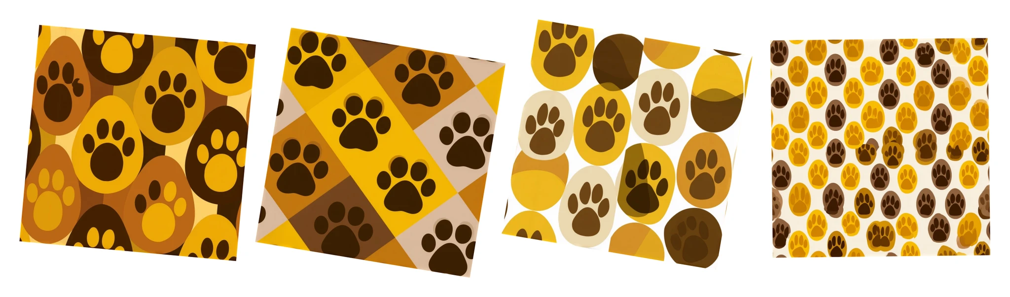 Patternful AI — Truly Seamless, Infinite Golden Retriever Paw Patterns