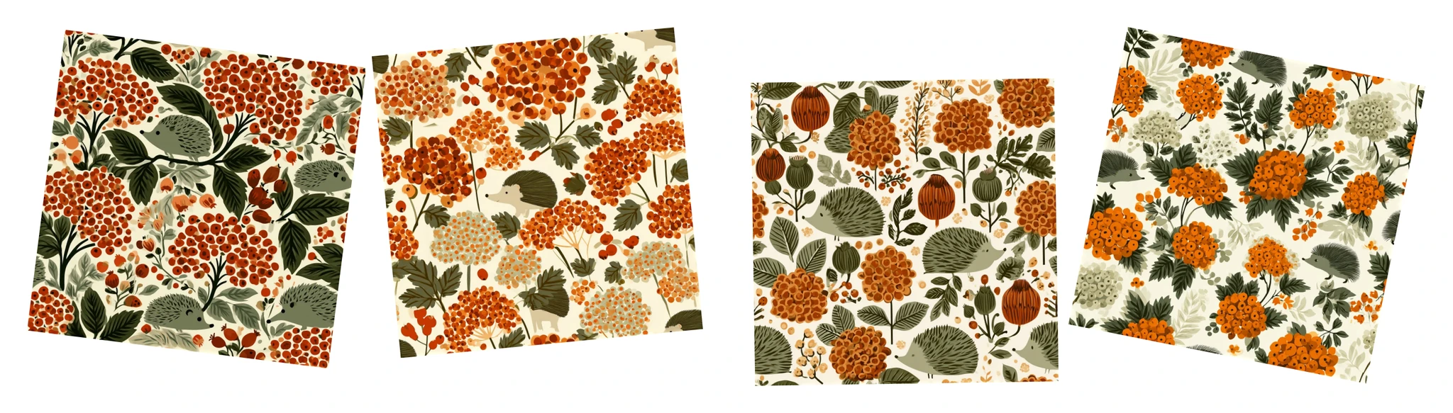 Patternful AI — Endless Variety in Color, Style & Berry-Hedgehog Combinations