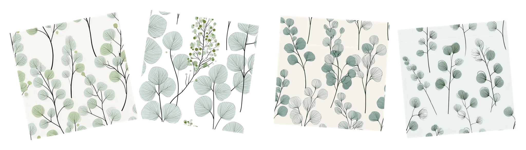 Patternful AI — Truly Seamless Eucalyptus Greenery Patterns