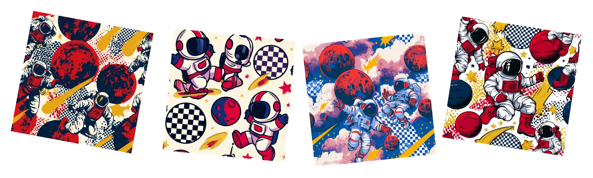 Patternful AI — Truly Seamless, Infinitely Tiling Astronaut Patterns