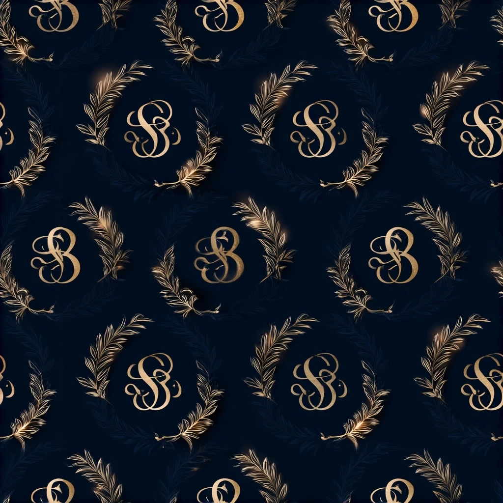 Luxury Monogram Aesthetic Seamless Pattern