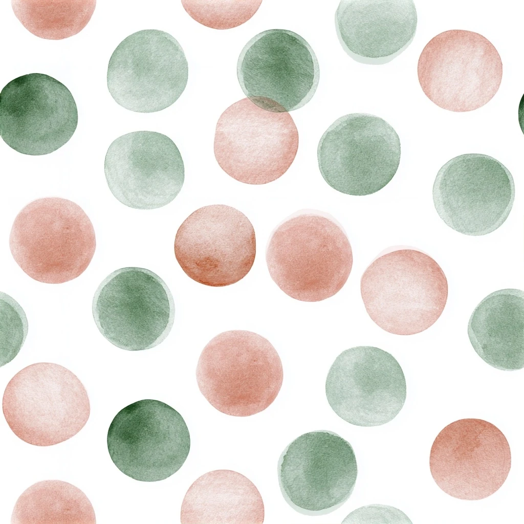 Minimalist Dot Nursery Seamless Pattern