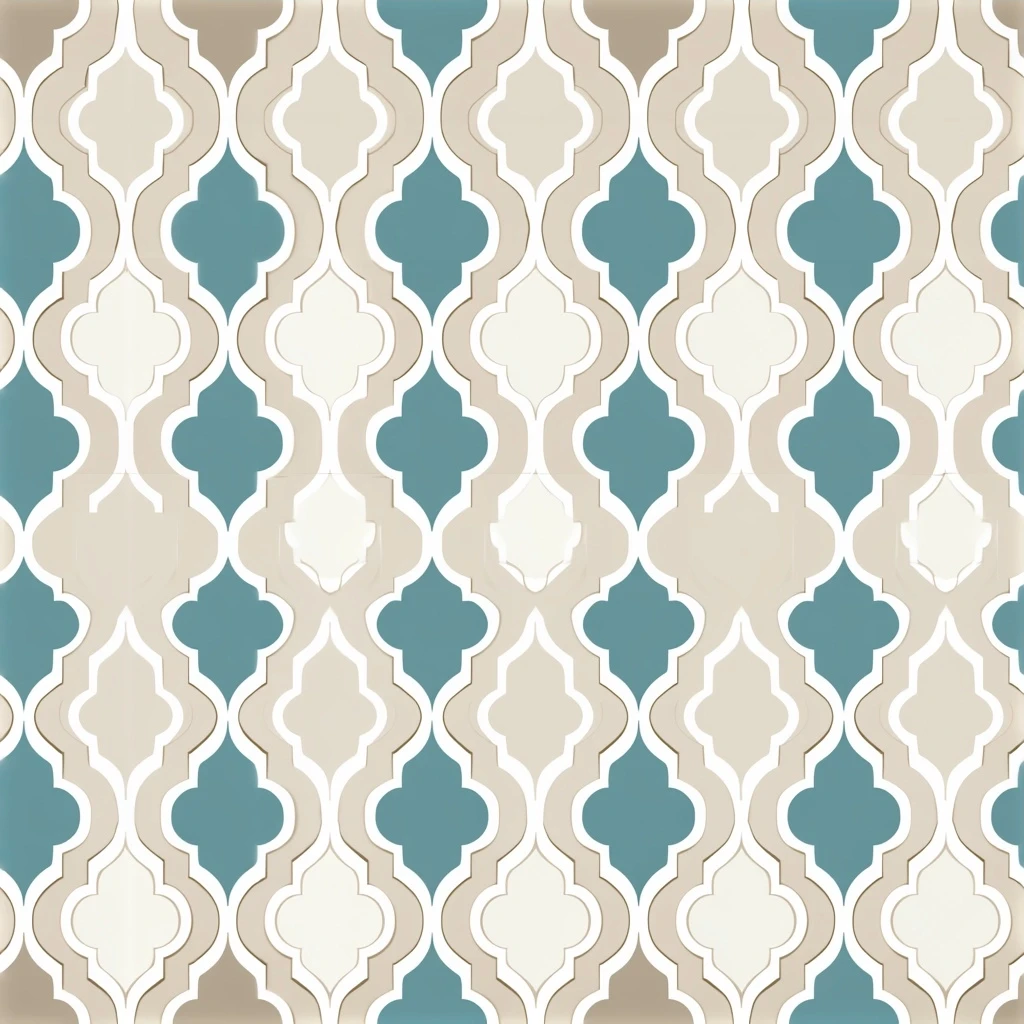 Moroccan Trellis Tile Seamless Pattern