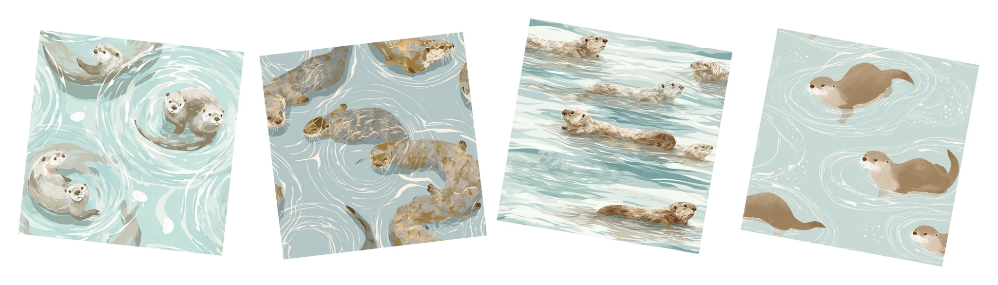 Patternful AI — Truly Seamless Otter Patterns