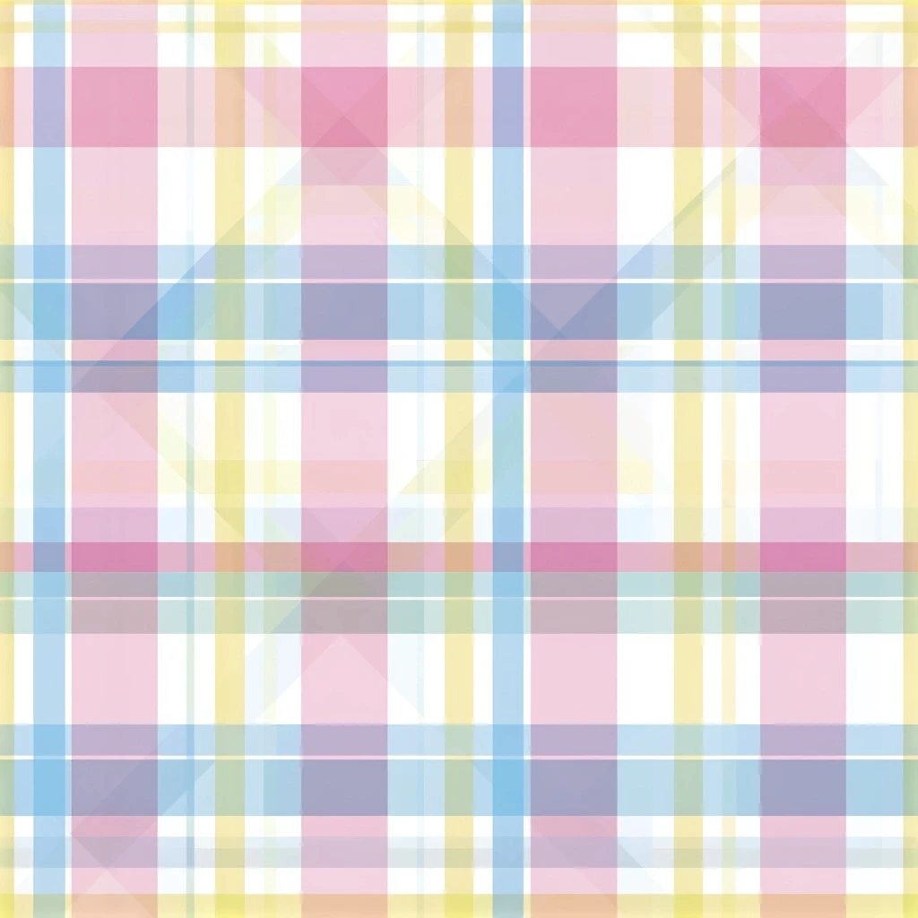Pastel Gingham Plaid Seamless Pattern