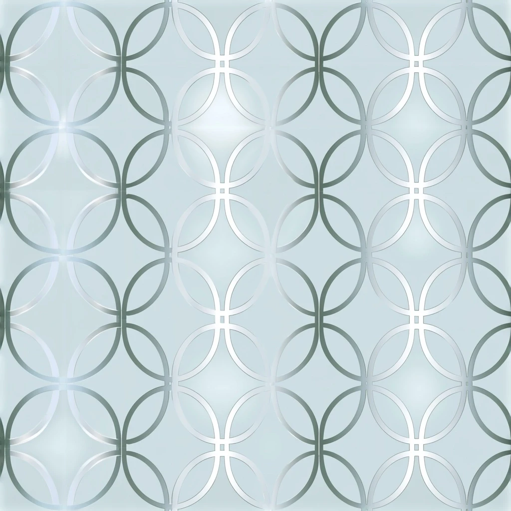 Platinum Geometric Lattice Seamless Pattern