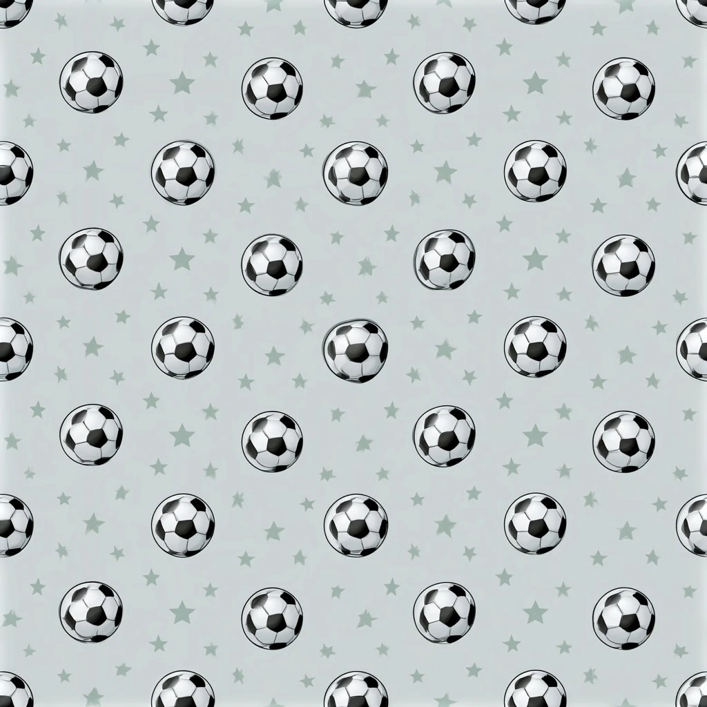 Soccer Ball Seamless Pattern