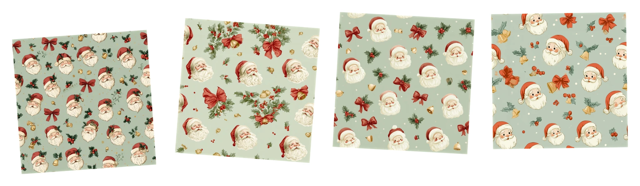 Patternful AI — Authentic Vintage Santa Claus Motifs