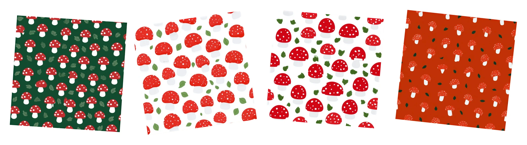 Patternful AI — Truly Seamless Woodland Mushroom Repeats
