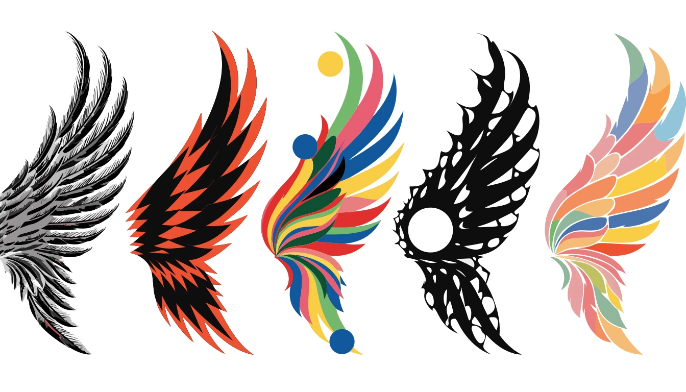 Patternful AI β Versatile Angel Wings Designs for Every Creative Need