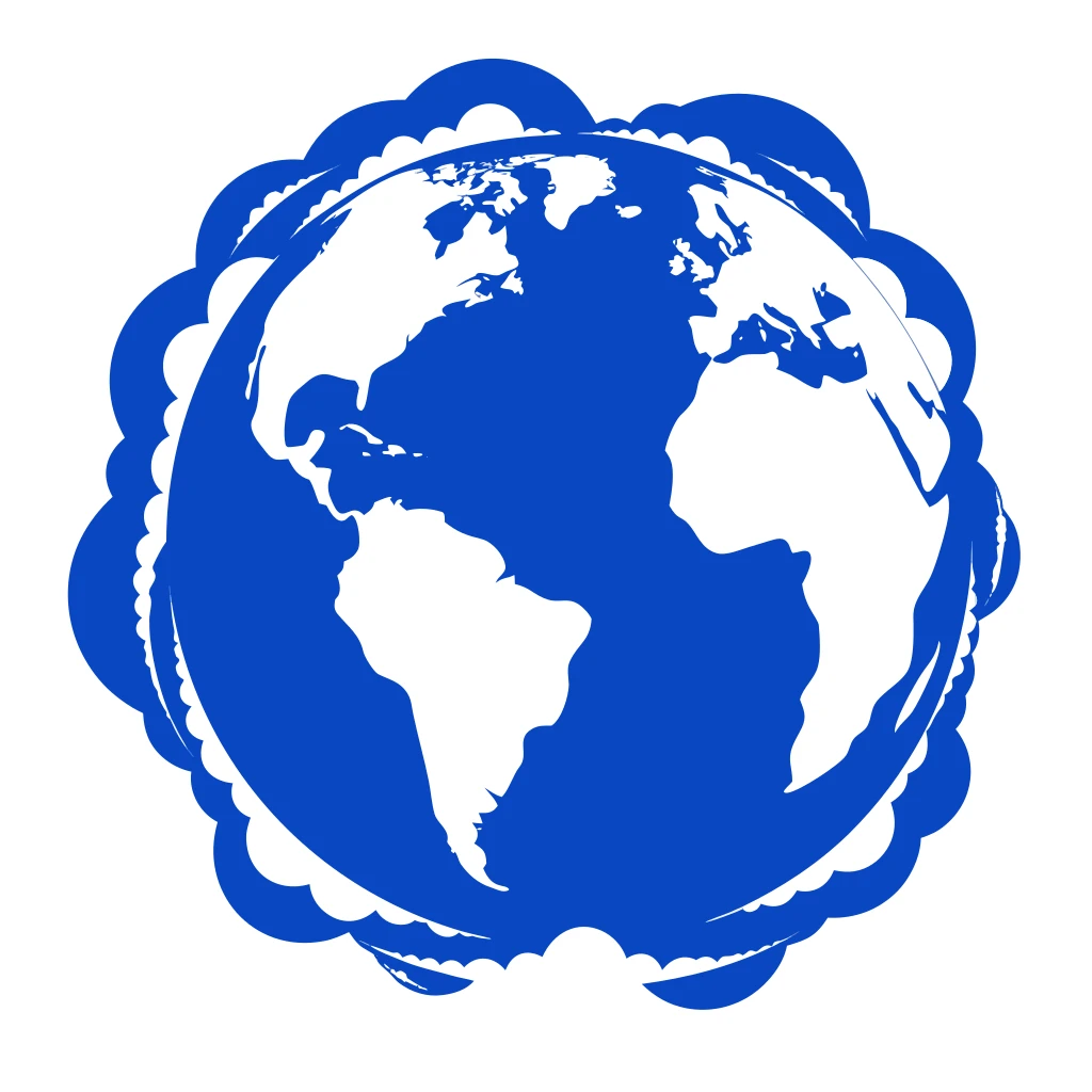 Blue Planet Vector Art