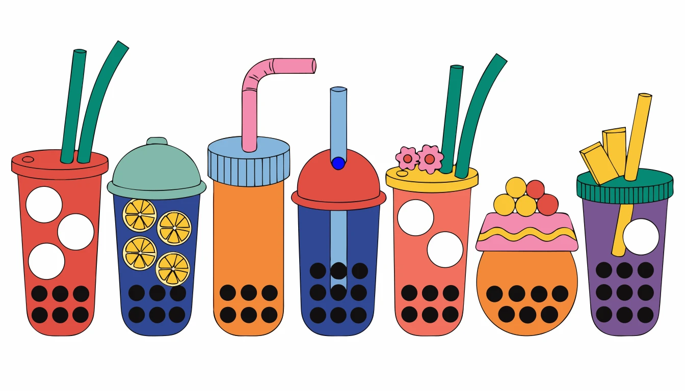 Patternful AI — Endless Boba Bubble Tea Designs