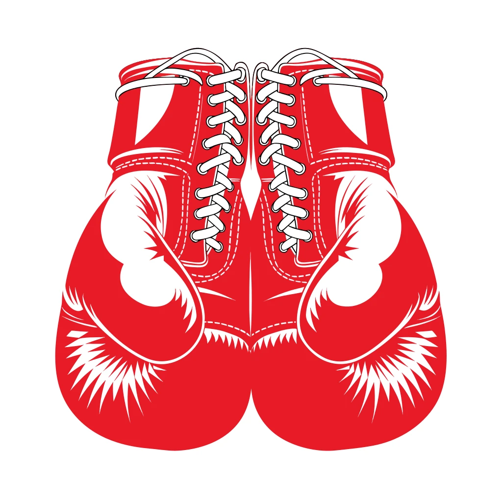 Boxing Gloves for Fight Apparel Vector Art