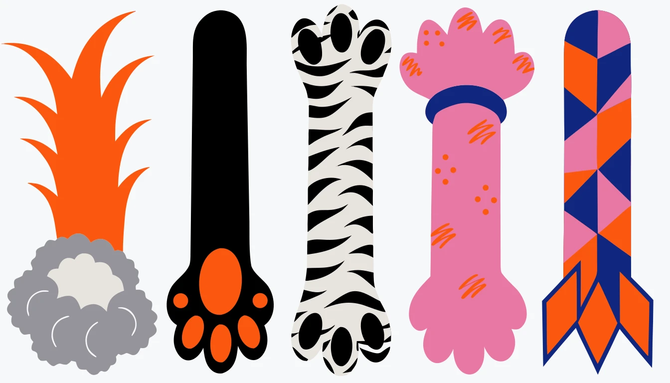 Patternful AI — Endless Cat Paw Design Variations