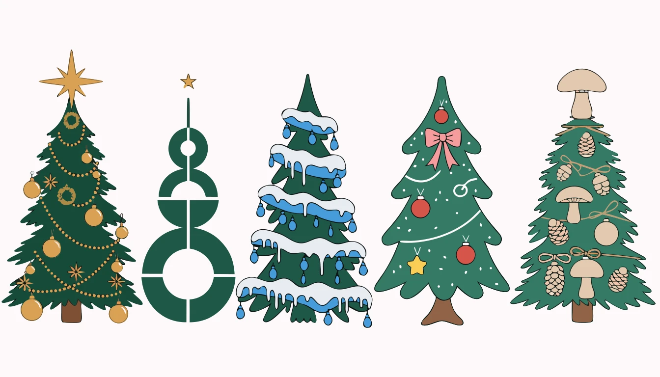 Patternful AI — Versatile Christmas Tree Designs for Every Occasion
