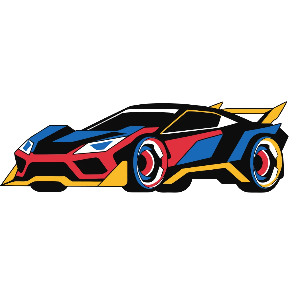 Cyber Car Vector Art