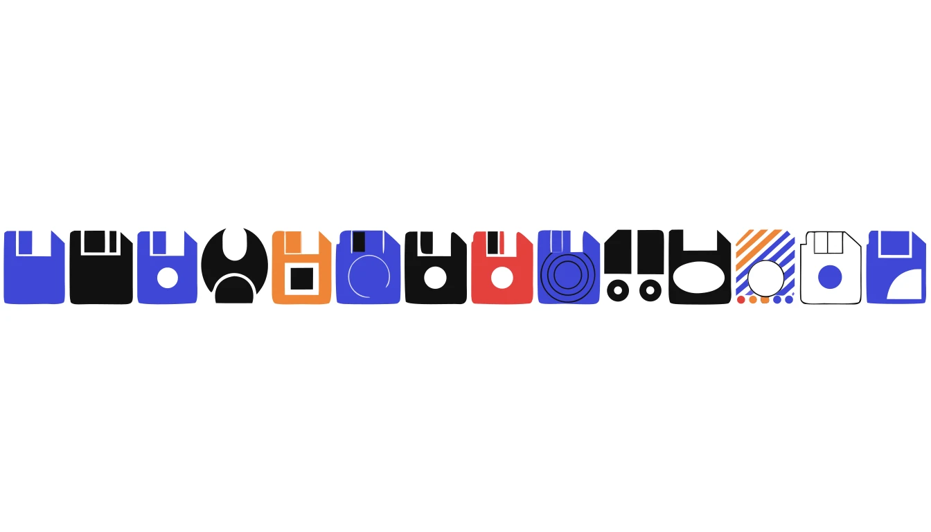 Patternful AI — Versatile Floppy Disk Designs for Any Project