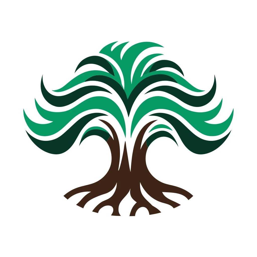 Forest Pine Tree for Rustic Signs Vector Art