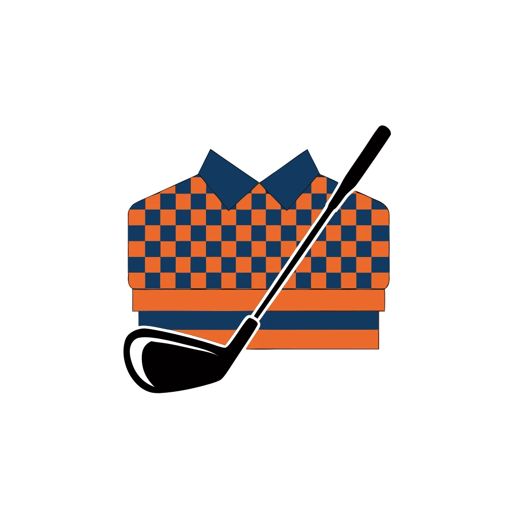 Golf Club for Polo Shirts Vector Art