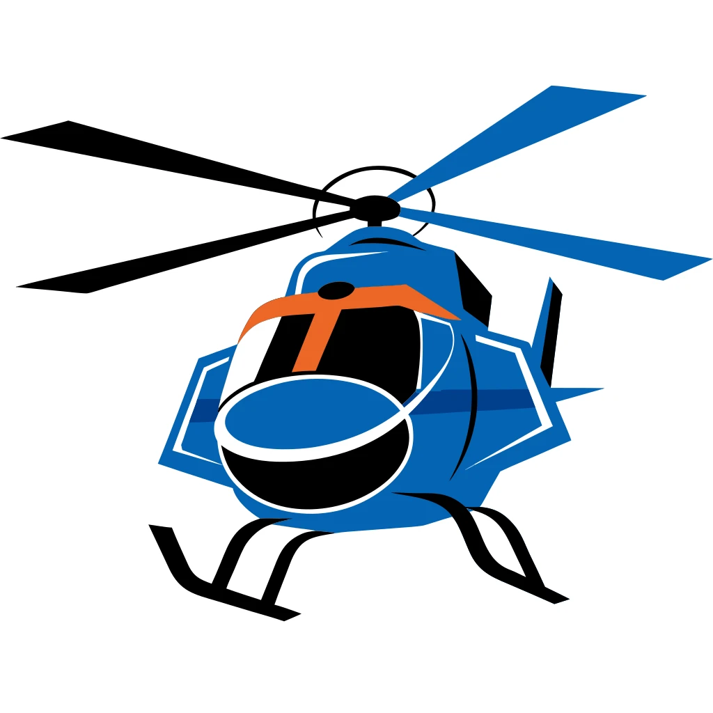 Helicopter Vector Art