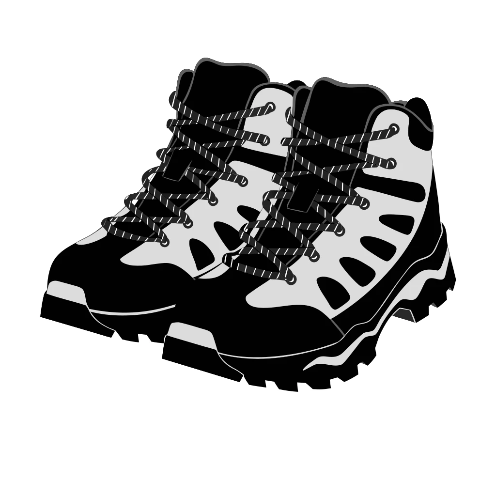 Hiking Boots for T-Shirt Vector Art