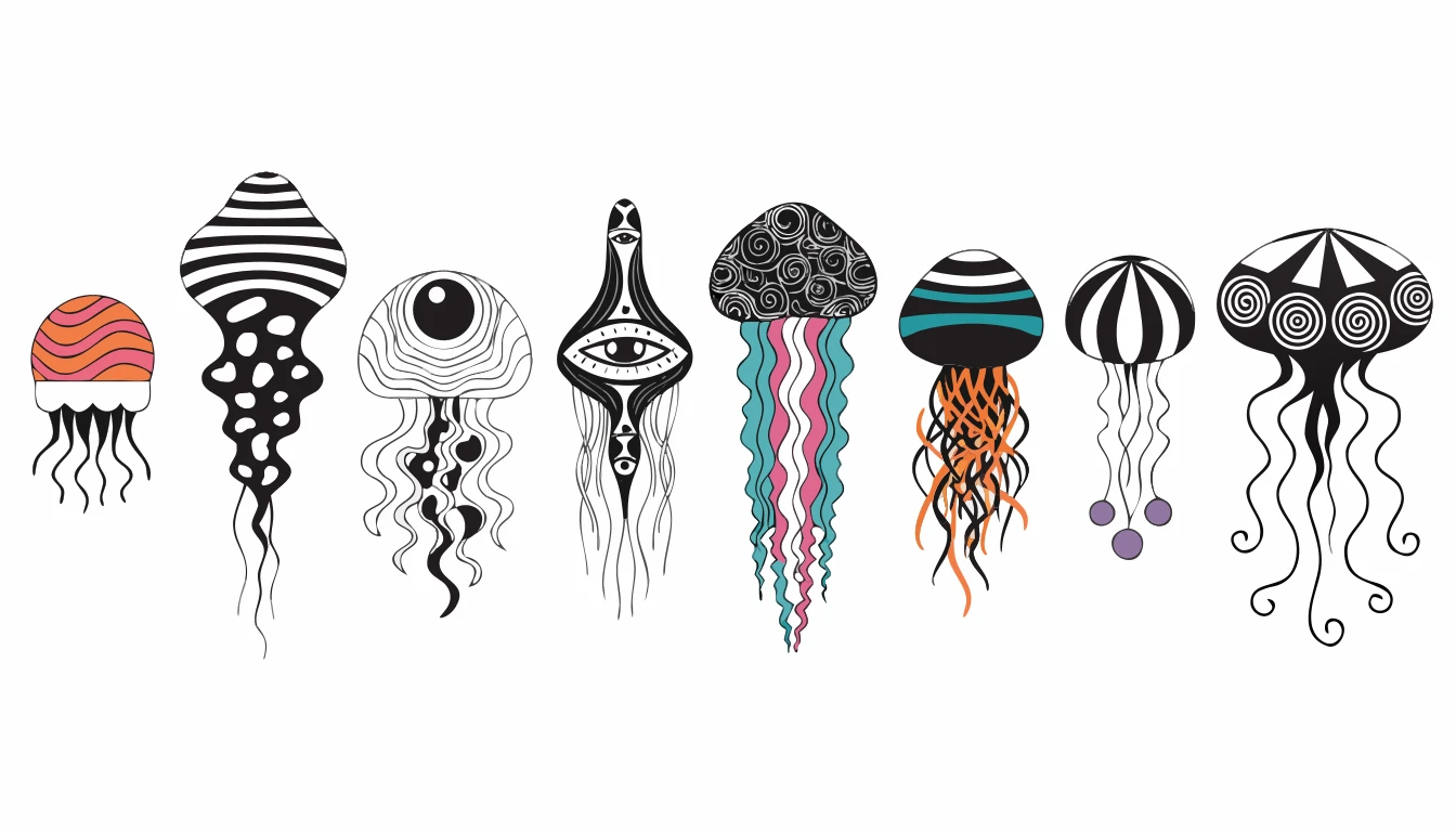 Patternful AI — Versatile Jellyfish Designs for Every Project