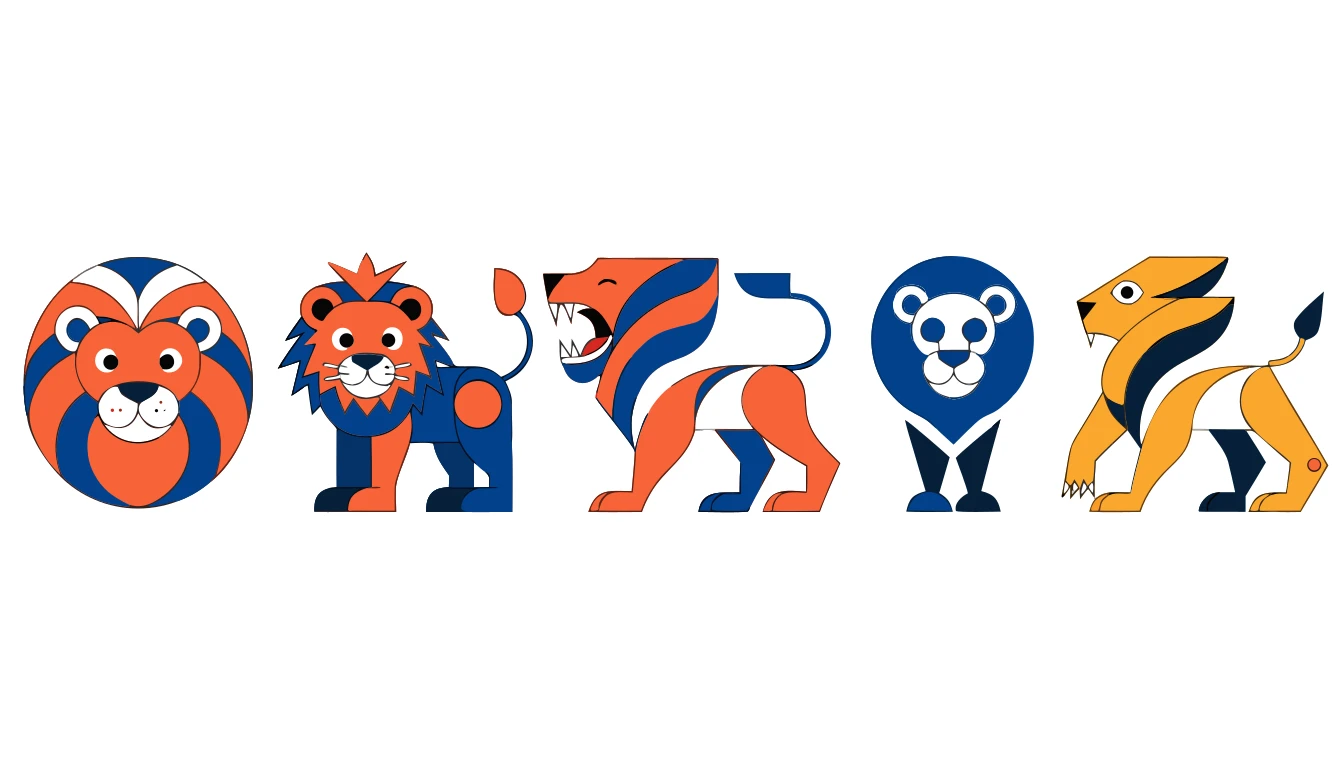 Patternful AI — Versatile Lion Designs for Every Project