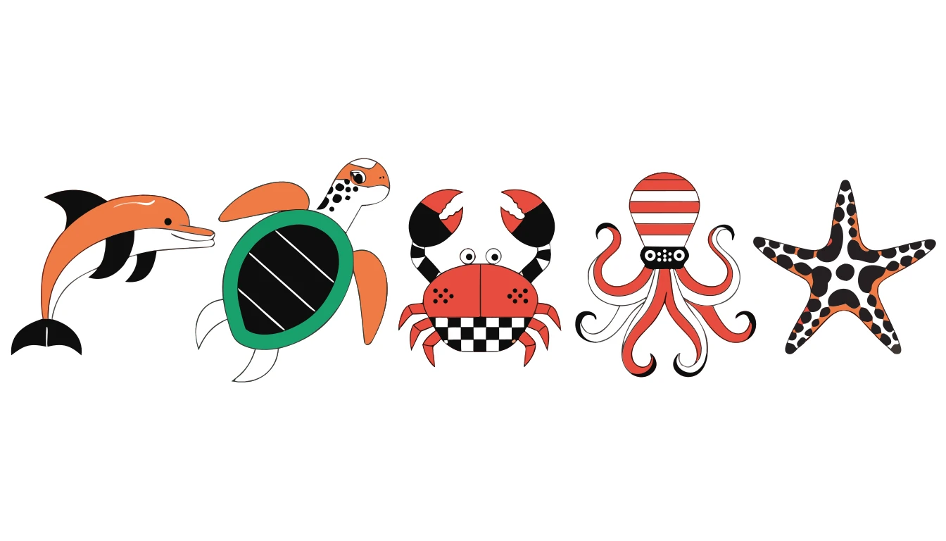Patternful AI — Versatile Marine Life Designs for Any Project
