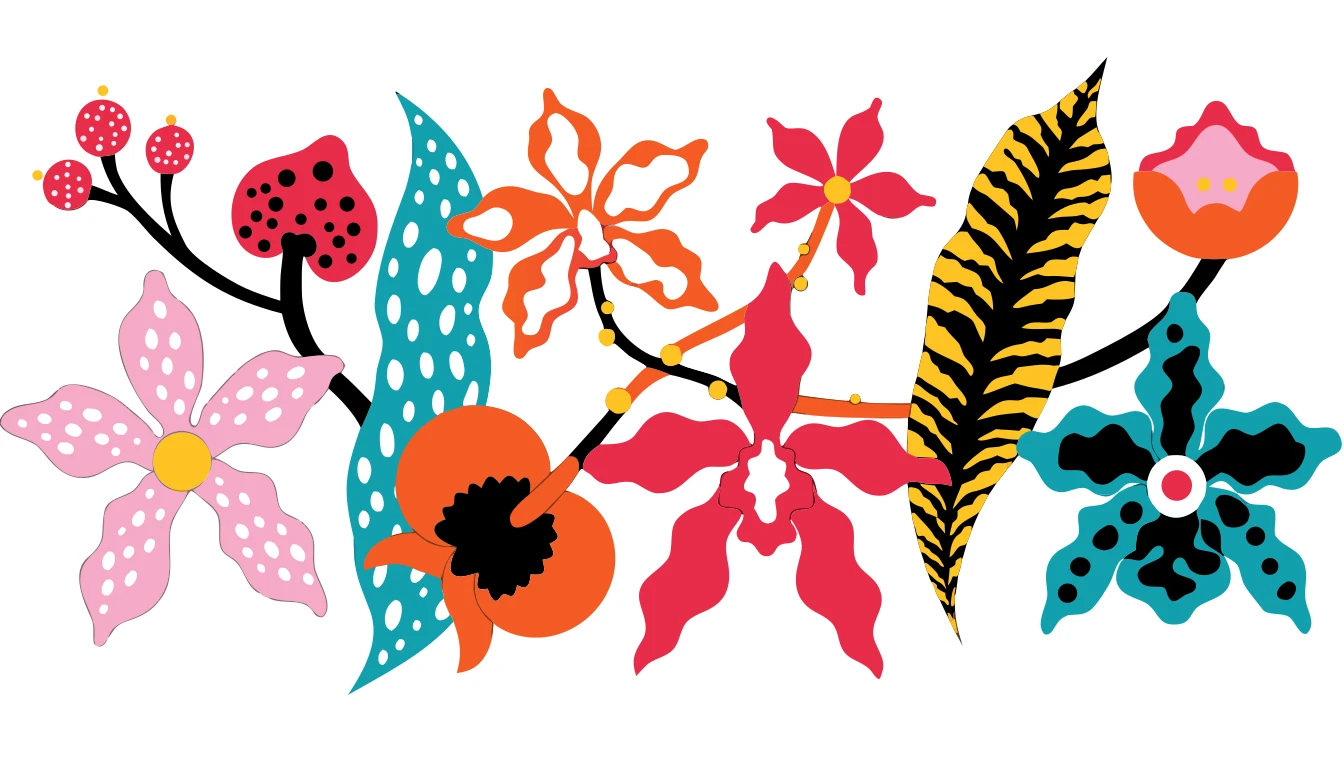 Patternful AI — Versatile Orchid Flower Designs for Any Project