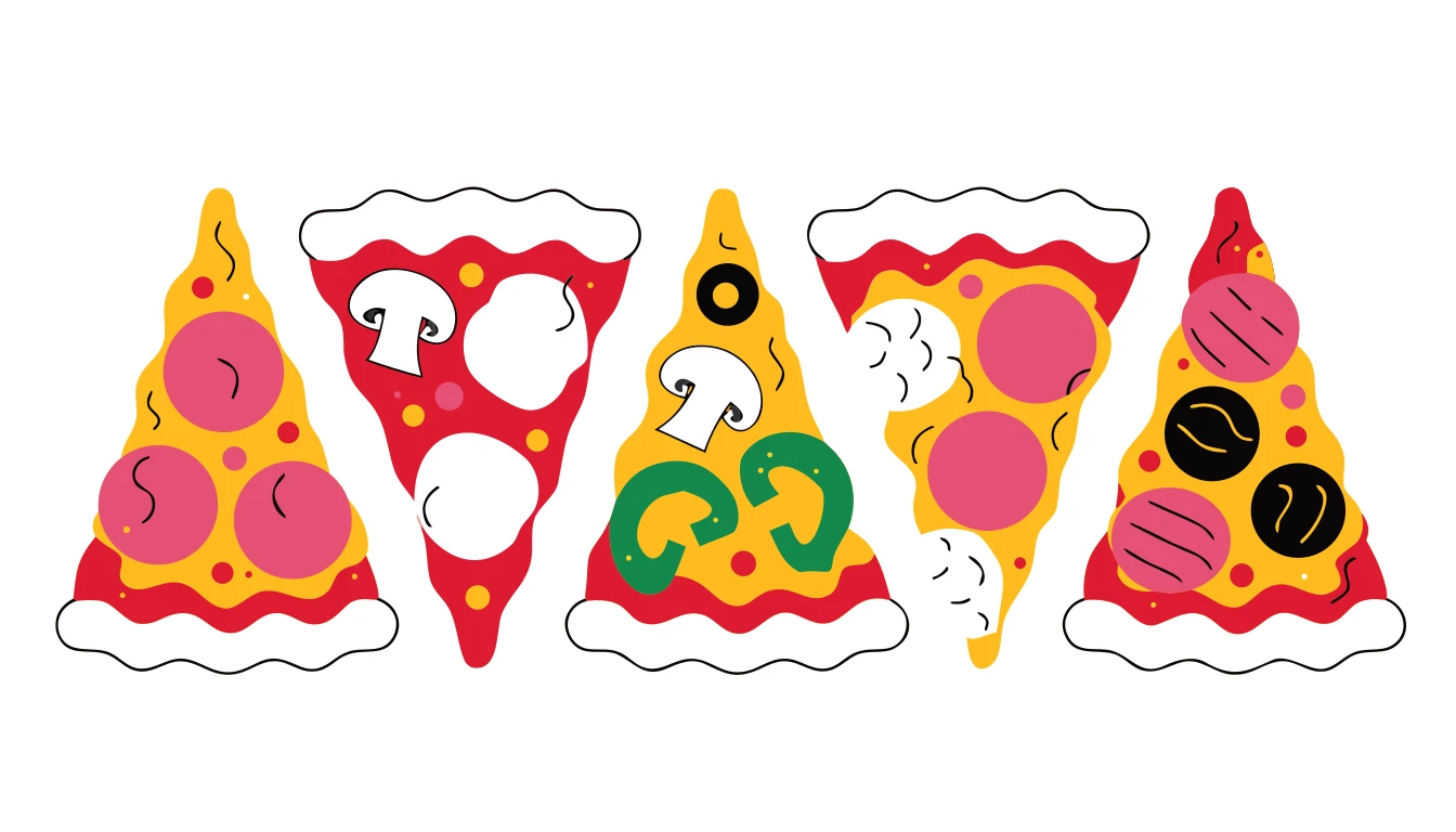 Patternful AI — Endless Pizza Slice Design Possibilities