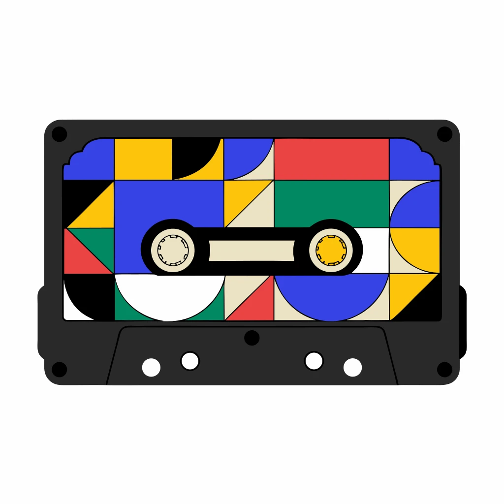 Retro Cassette Vector Art