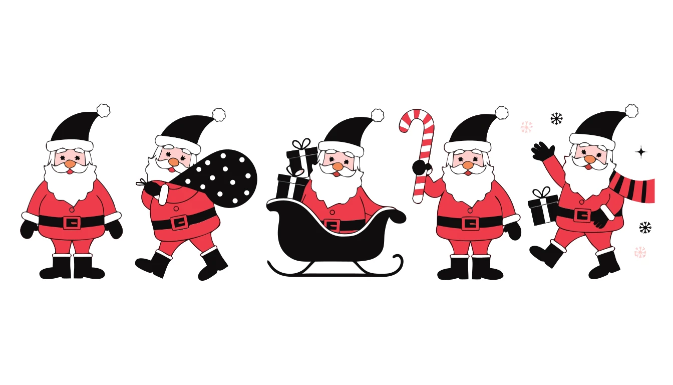 Patternful AI — Versatile Santa Claus Designs for Every Project