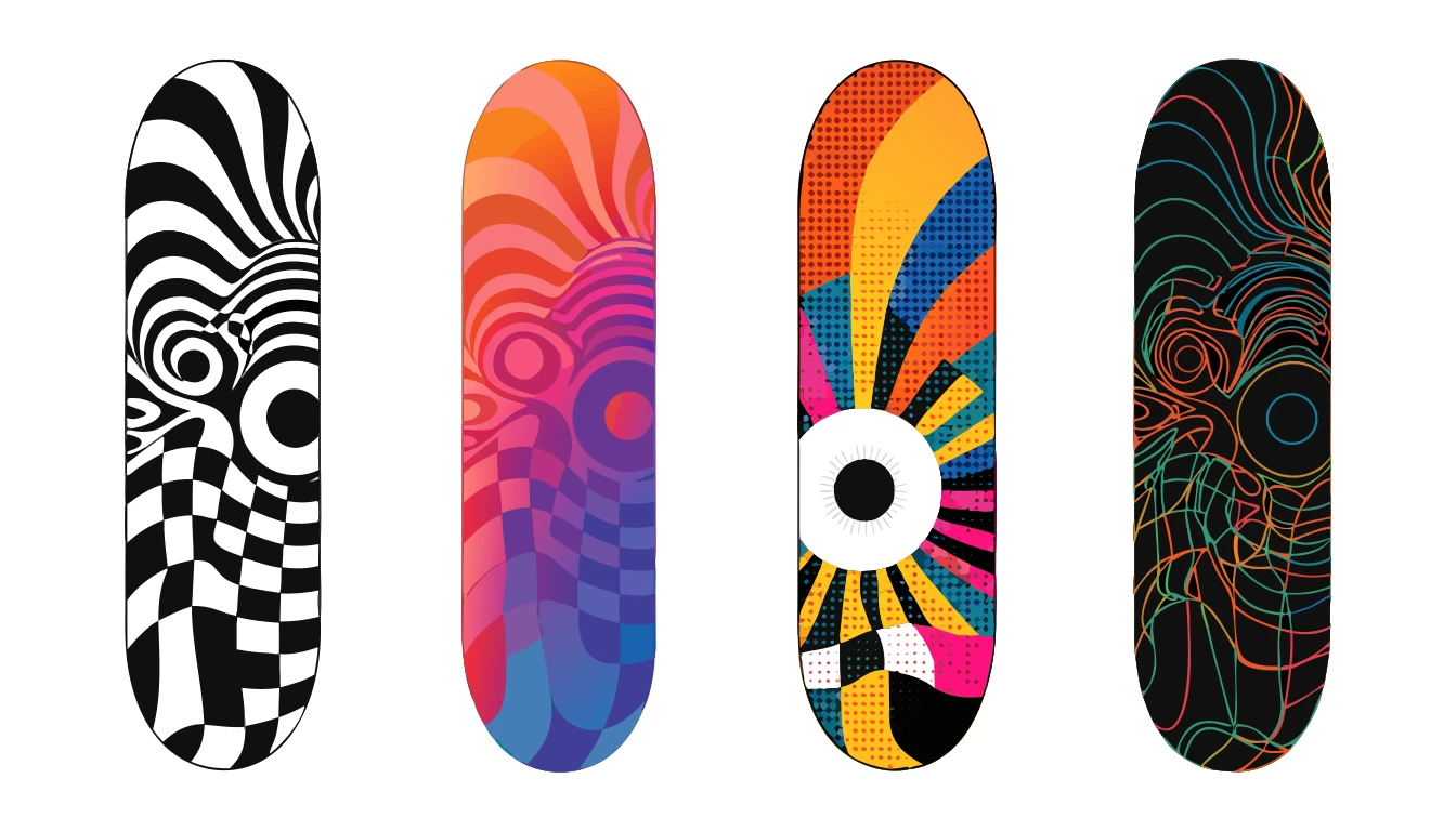 Patternful AI — SVG Skateboard Designs: Infinitely Scalable
