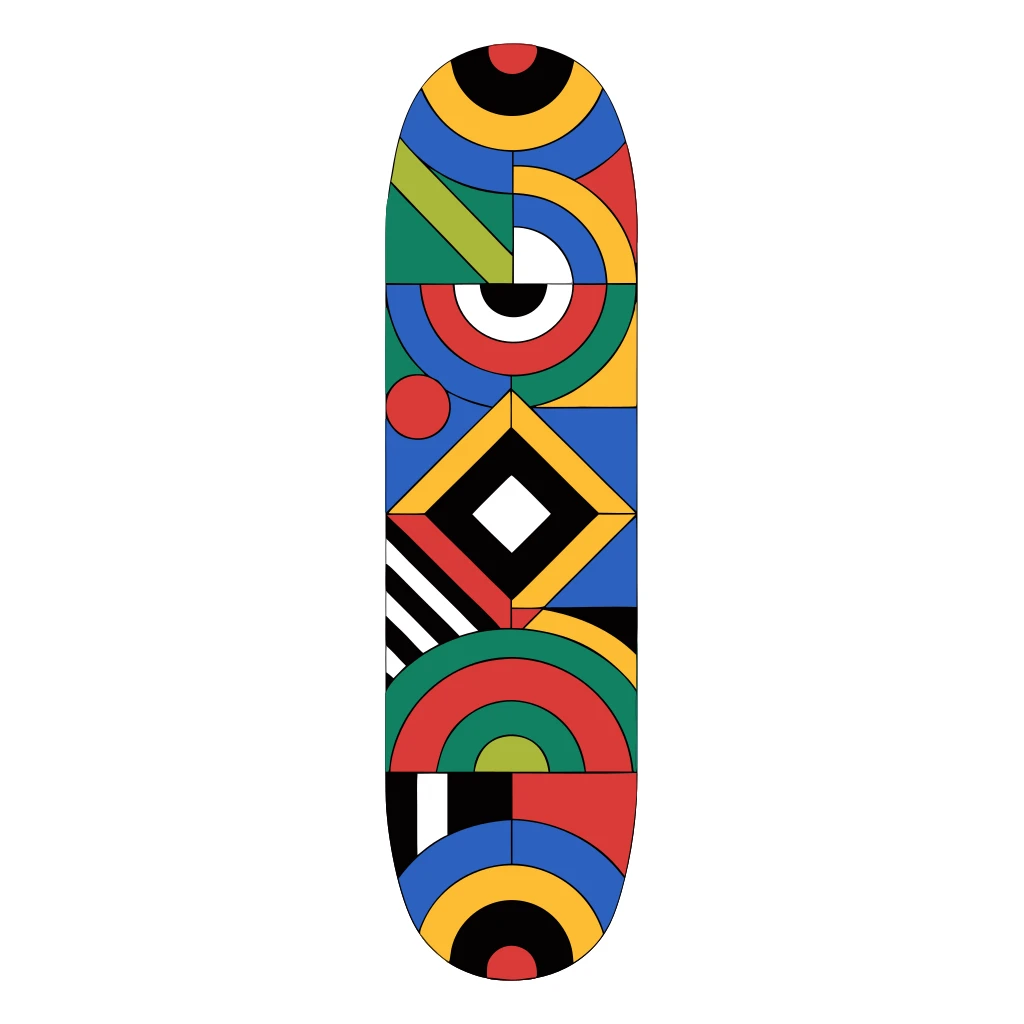 Skateboard Deck Graphics Vector Art