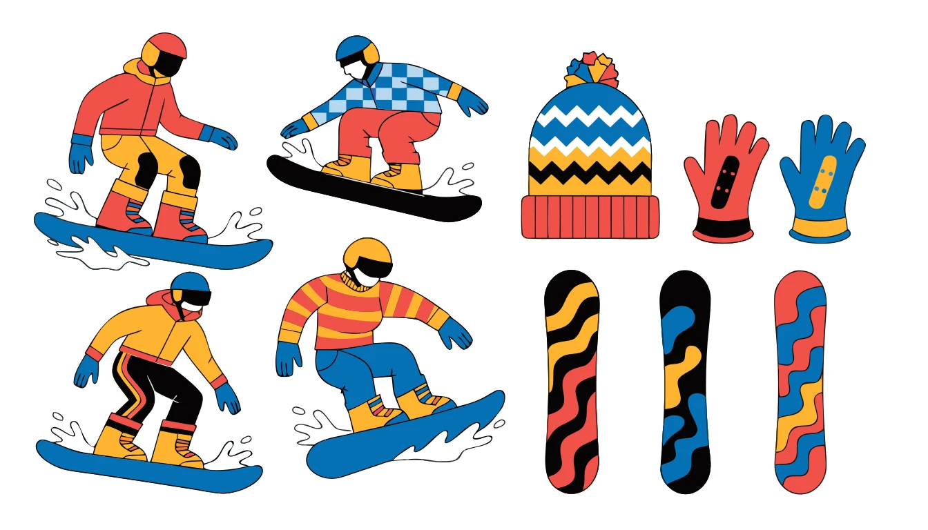 Patternful AI — Endless Snowboarding Winter Merch Design Possibilities