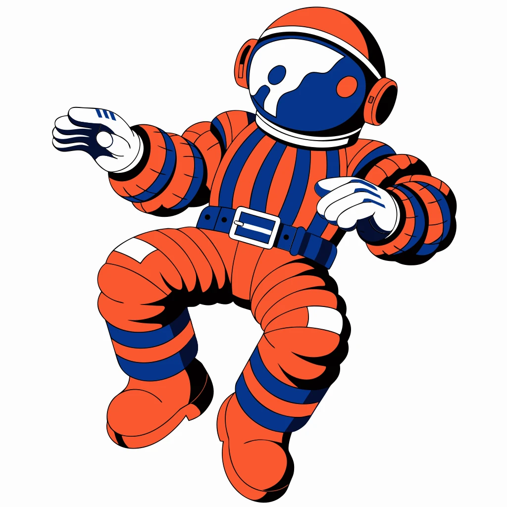Space Exploration Vector Art