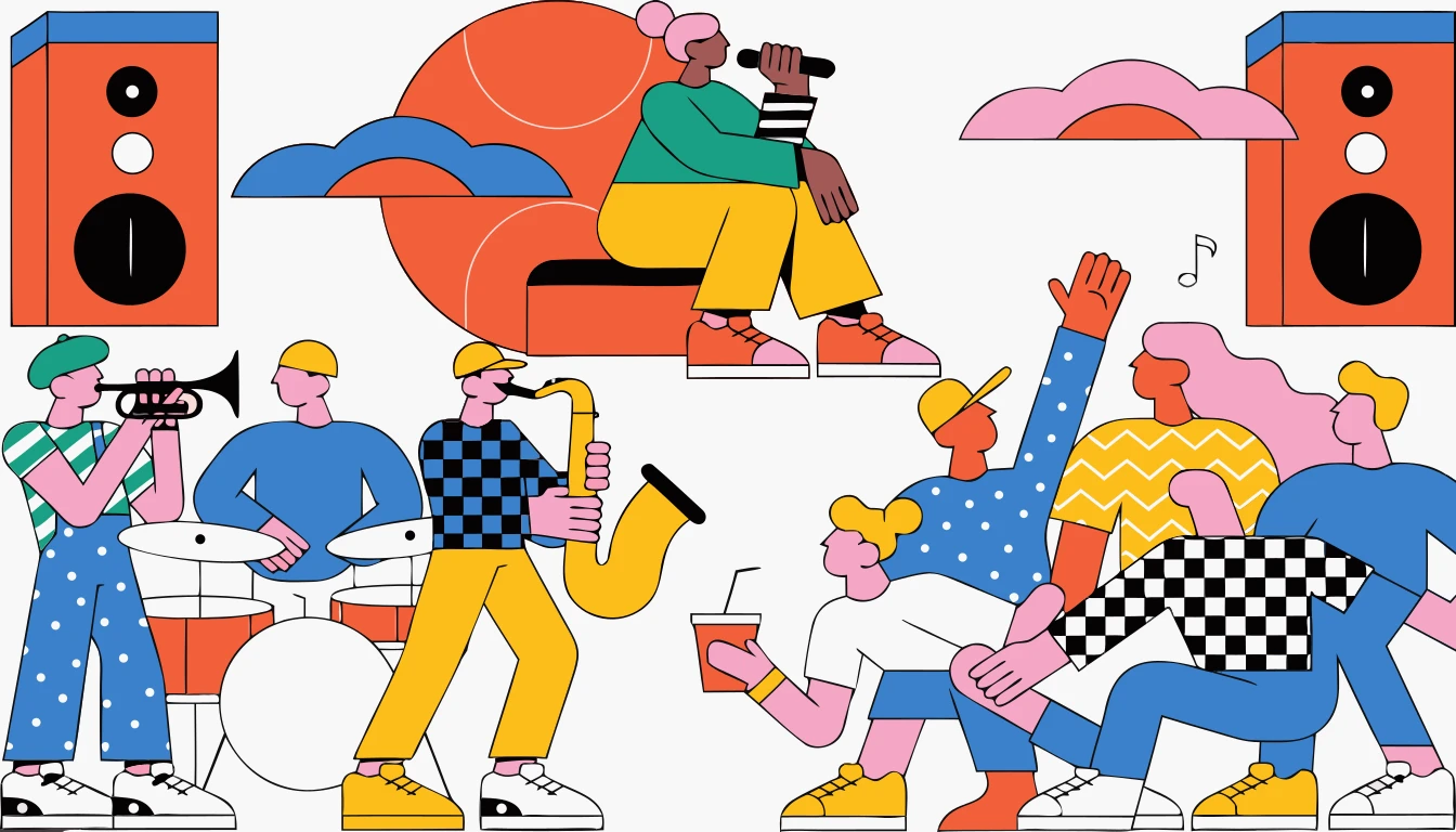 Patternful AI — Versatile Sunset Concert Designs