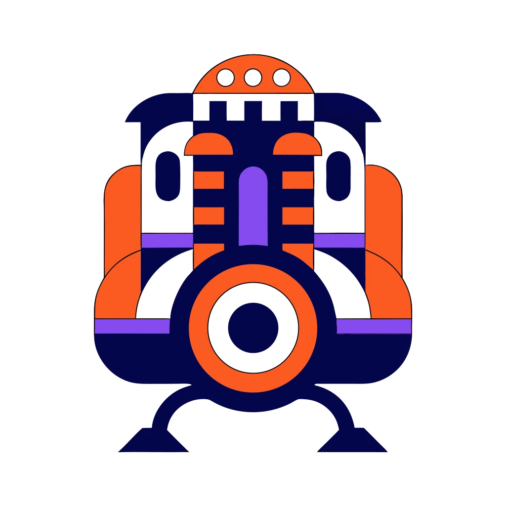 Train Locomotive Vector Art