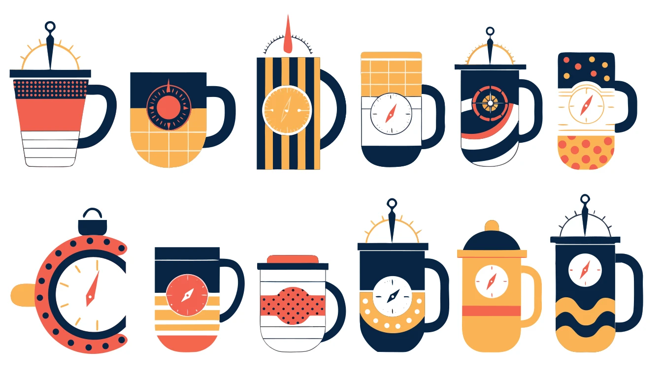 Patternful AI — Versatile Wanderlust Compass for Travel Mugs Designs